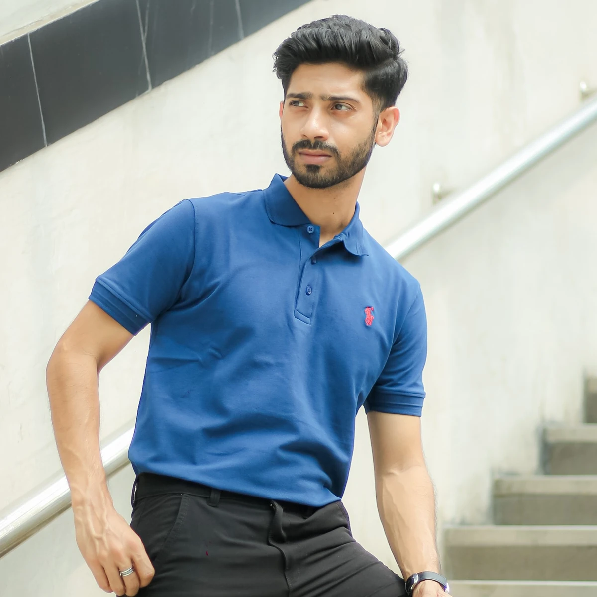 RL Premium Polo- Blue