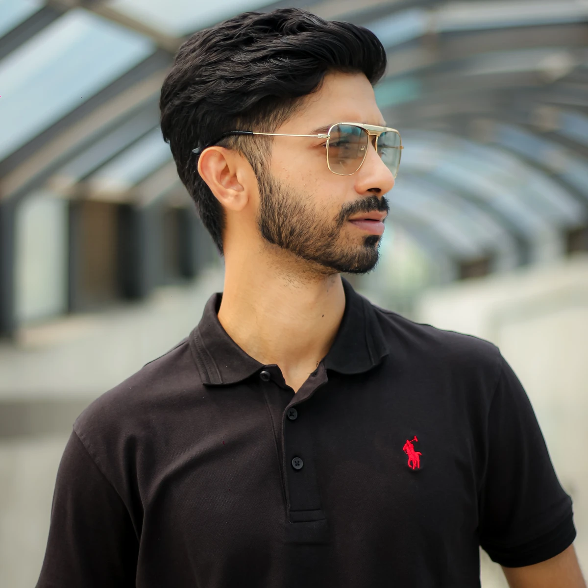 RL Premium Polo- Black