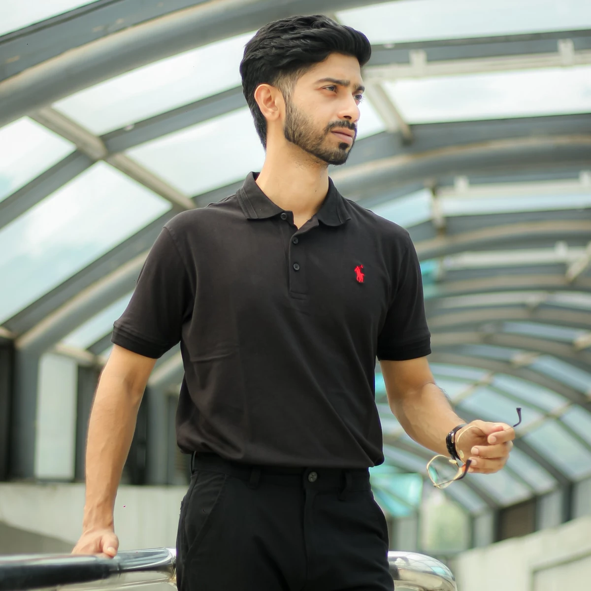 RL Premium Polo- Black